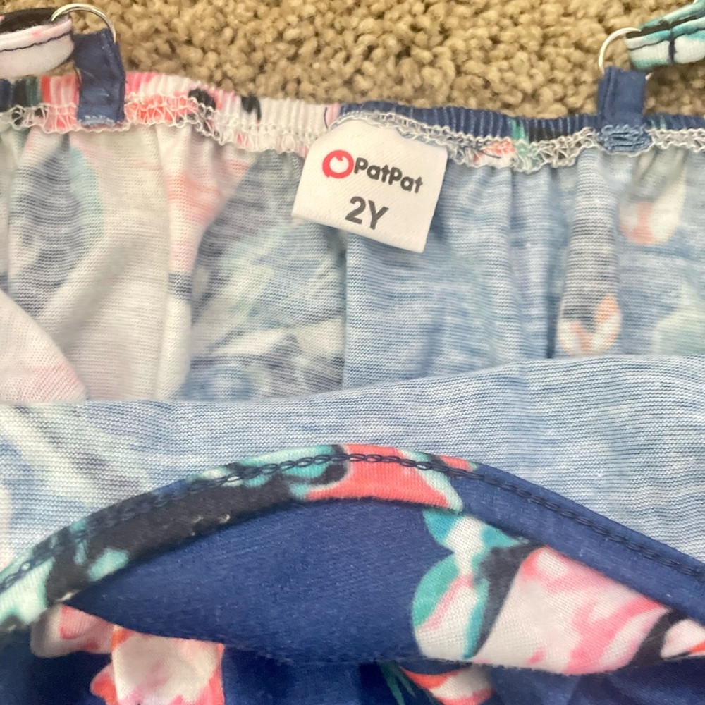 PatPat Blue Pink Sundress Sleeveless Casual - Picture 5 of 5